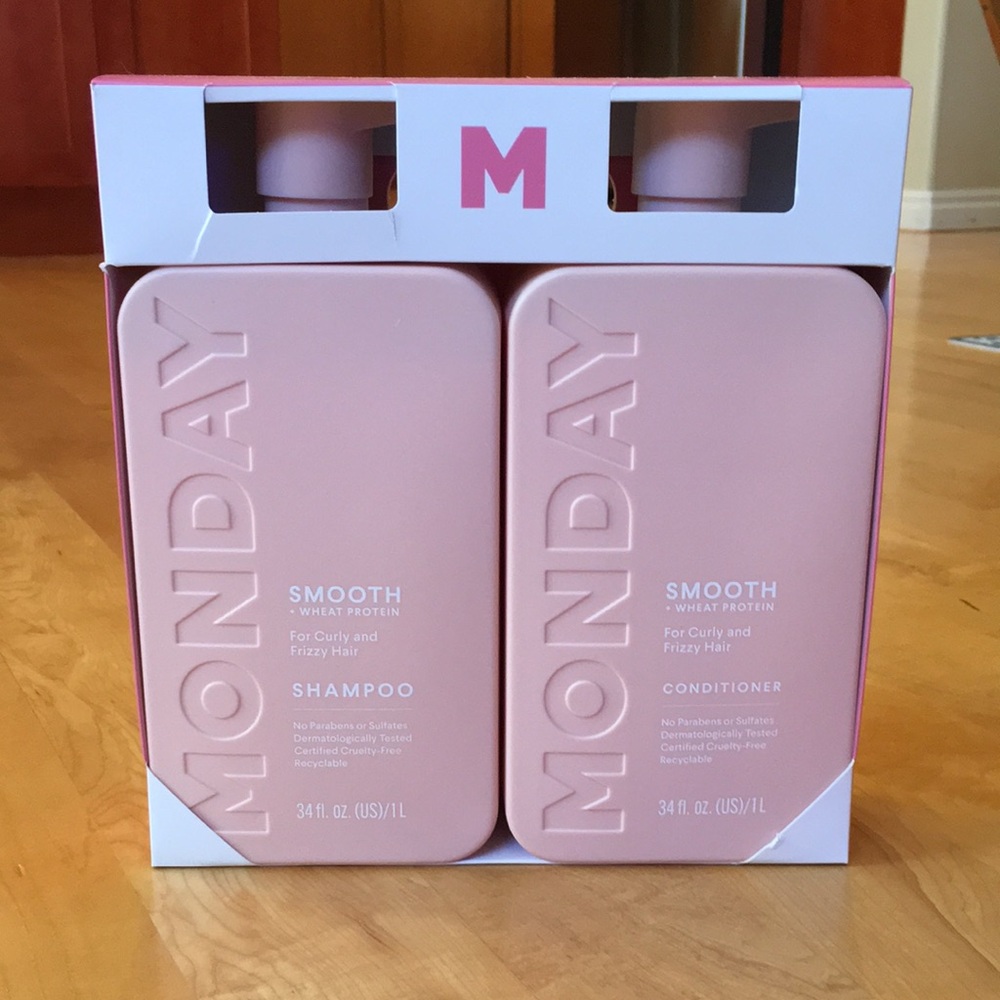 MONDAY Haircare SMOOTH Shampoo and Conditioner Set, 34 fl oz Each
